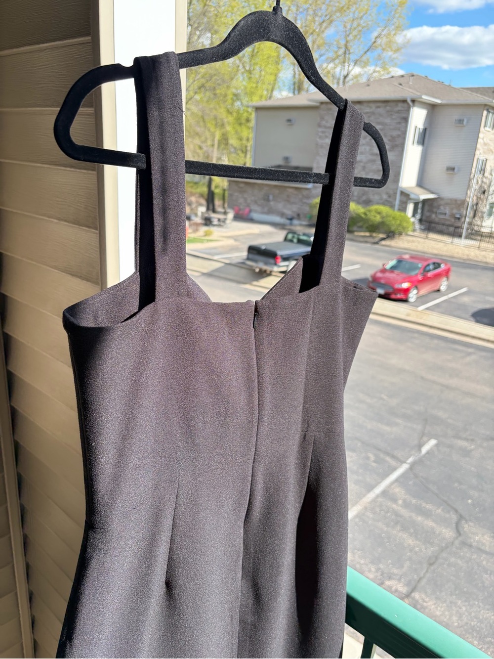 🆕🖤Dress The Population Black Bodycon Midi Dress XL Cocktail Evening Elegant - Picture 9 of 16
